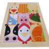 alfombra infantil animales granja