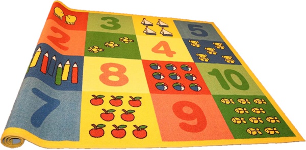 alfombra infantil grande números abecedario
