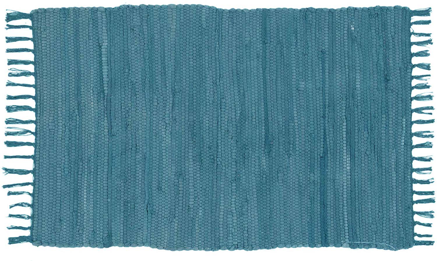 alfombra jarapa azul lisa