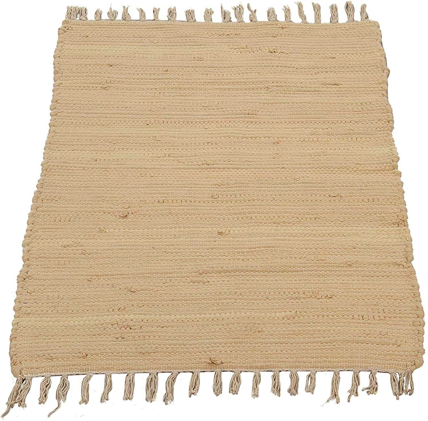 Alfombra jarapa beige, alfombra hogar