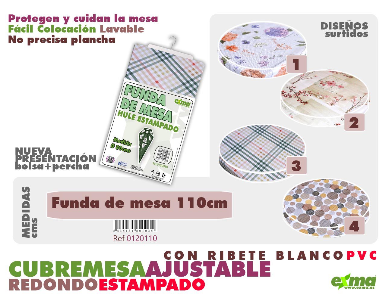 Cubremesa estampado Exma