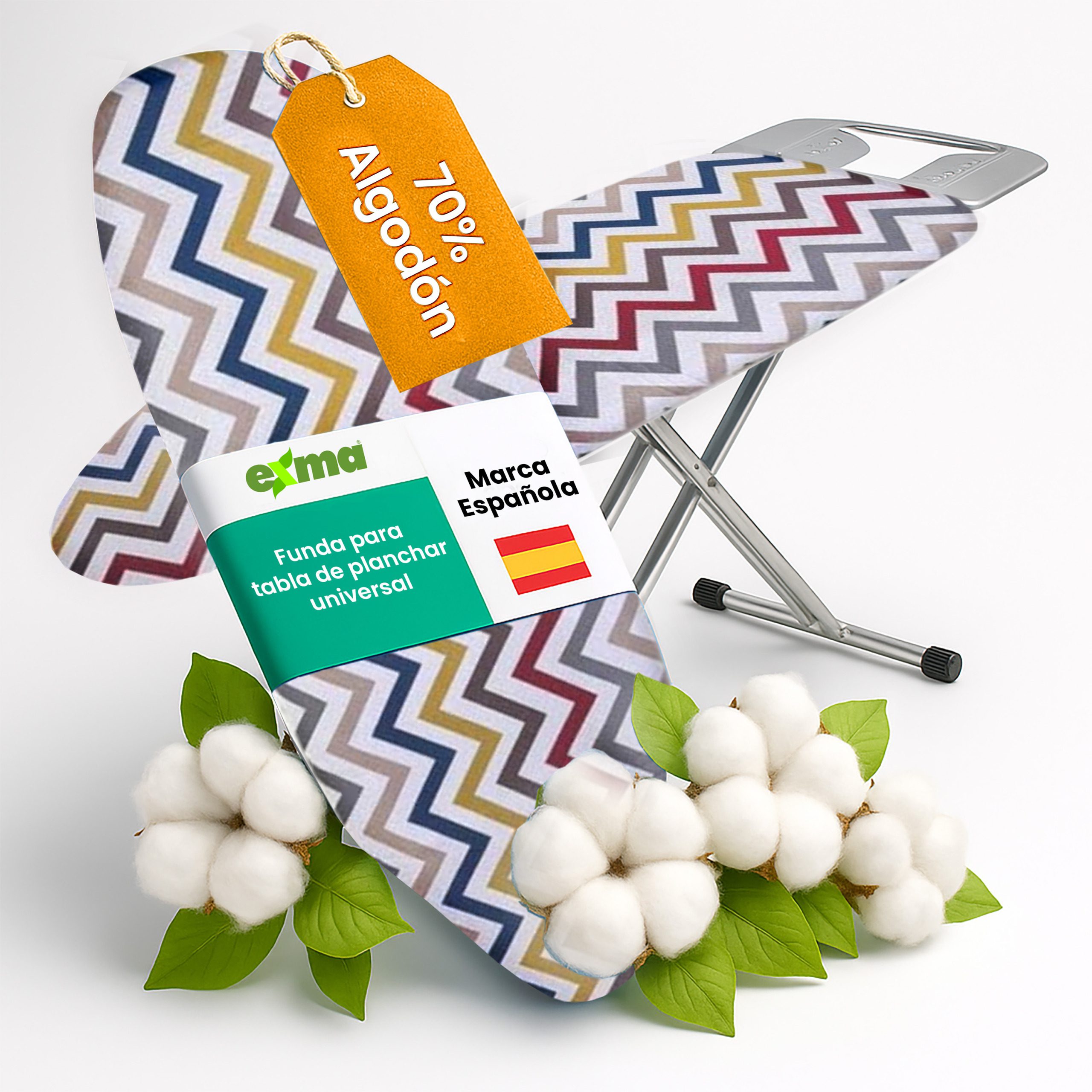 Funda para tabla de planchar ajustable universal - zigzag colores 0601200-15