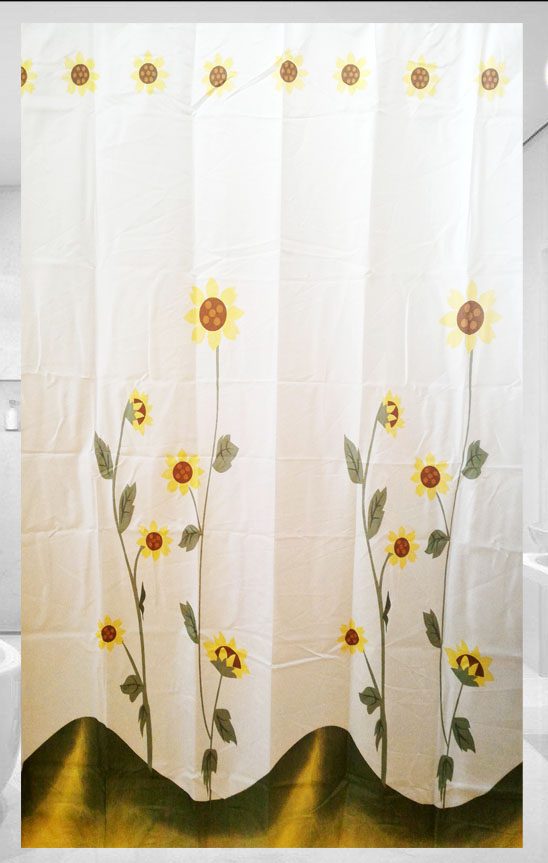 cortina de baño y ducha poliester
