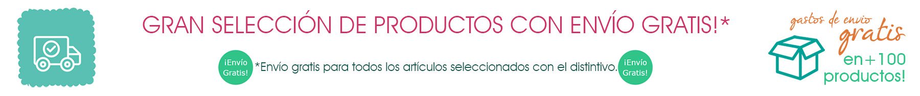 Envío gratis en más de 100 productos