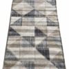 Alfombra para pasillo rollito pasillero 100cm - Triangulos Rombos Gris Crema 715U101-51