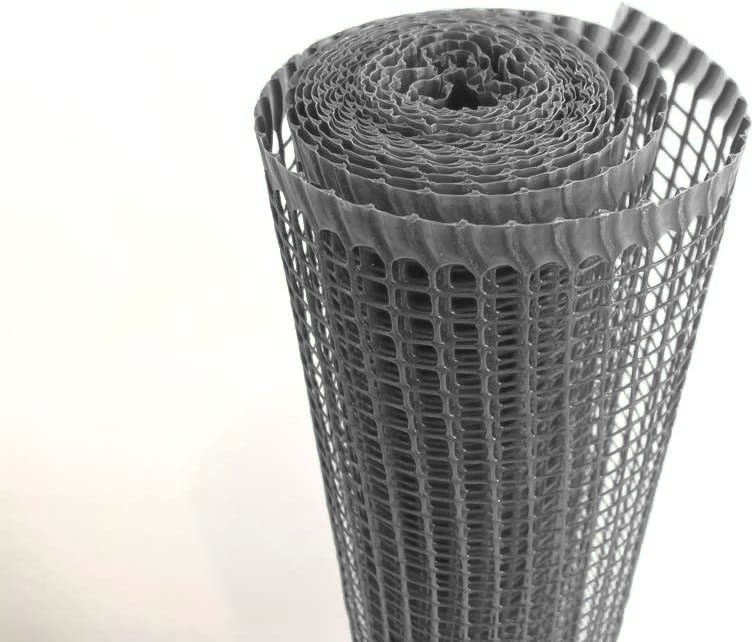 Malla de Red Rejilla de Plástico para Balcones y Terrazas Jardín - Ancho 1m [VENTA POR METROS] Gris 5mm