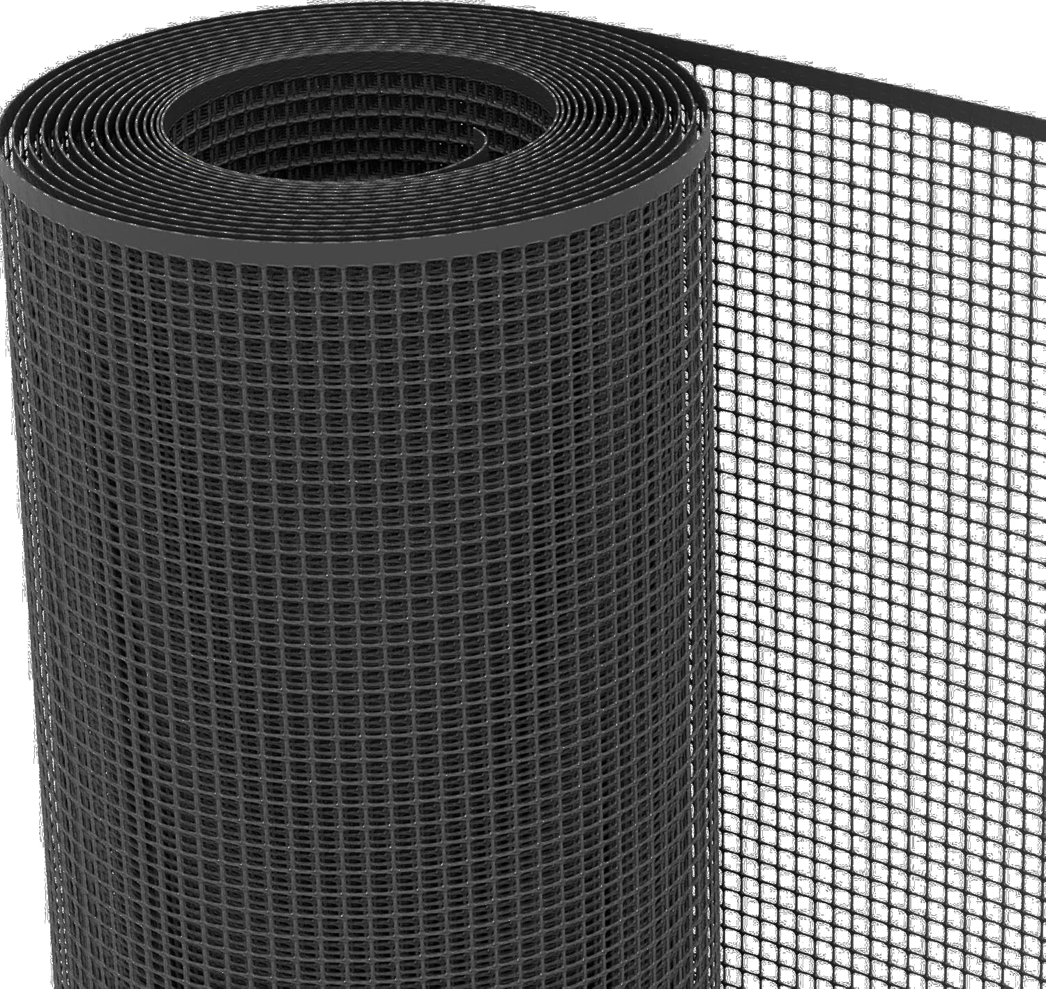 Malla de Red Rejilla de Plástico para Balcones y Terrazas Jardín en Rollos - Negro 9mm [Rollo ancho1mt x30mt largo]