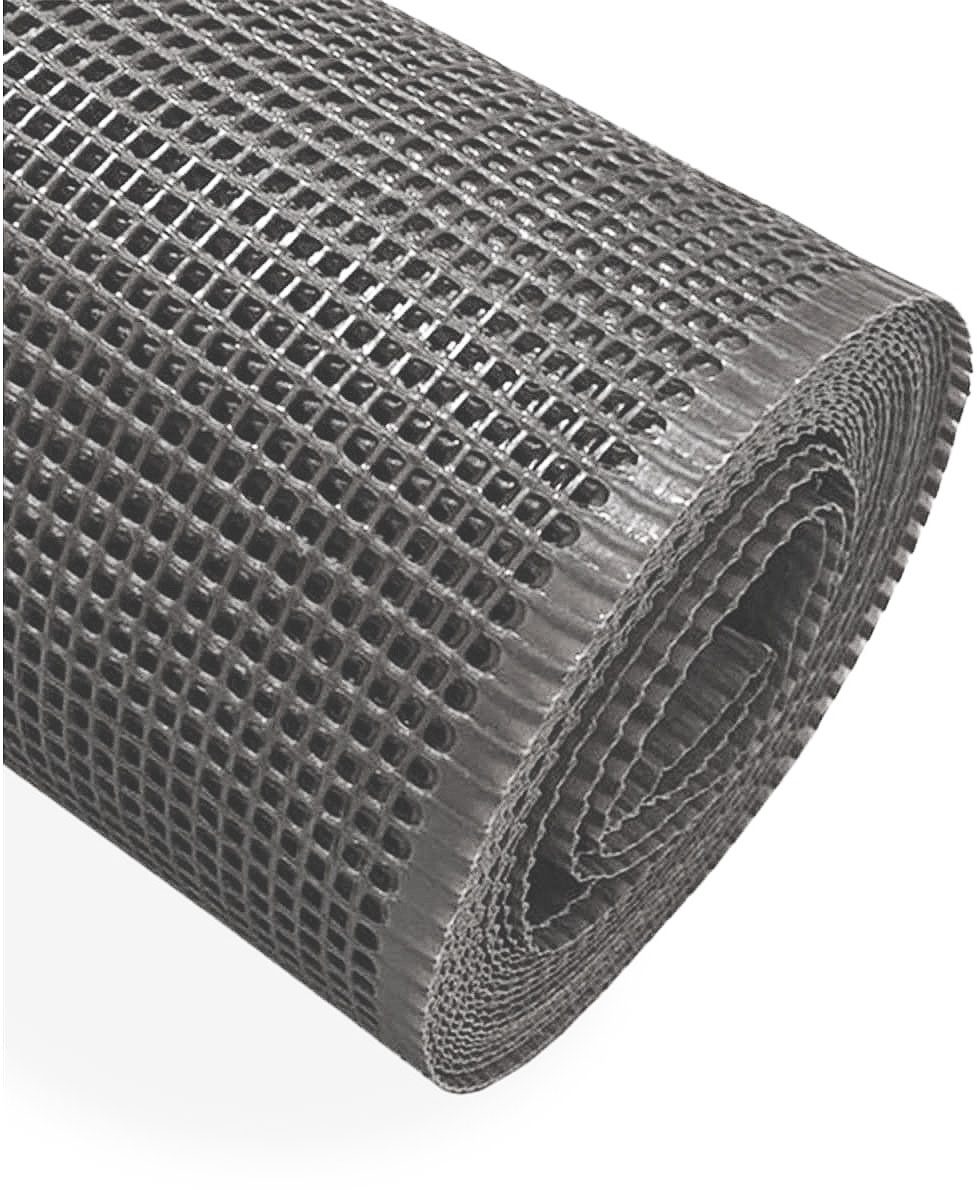 Malla de Red Rejilla de Plástico para Balcones y Terrazas Jardín en Rollos - Gris 5mm [Rollo ancho1mt x30mt largo]
