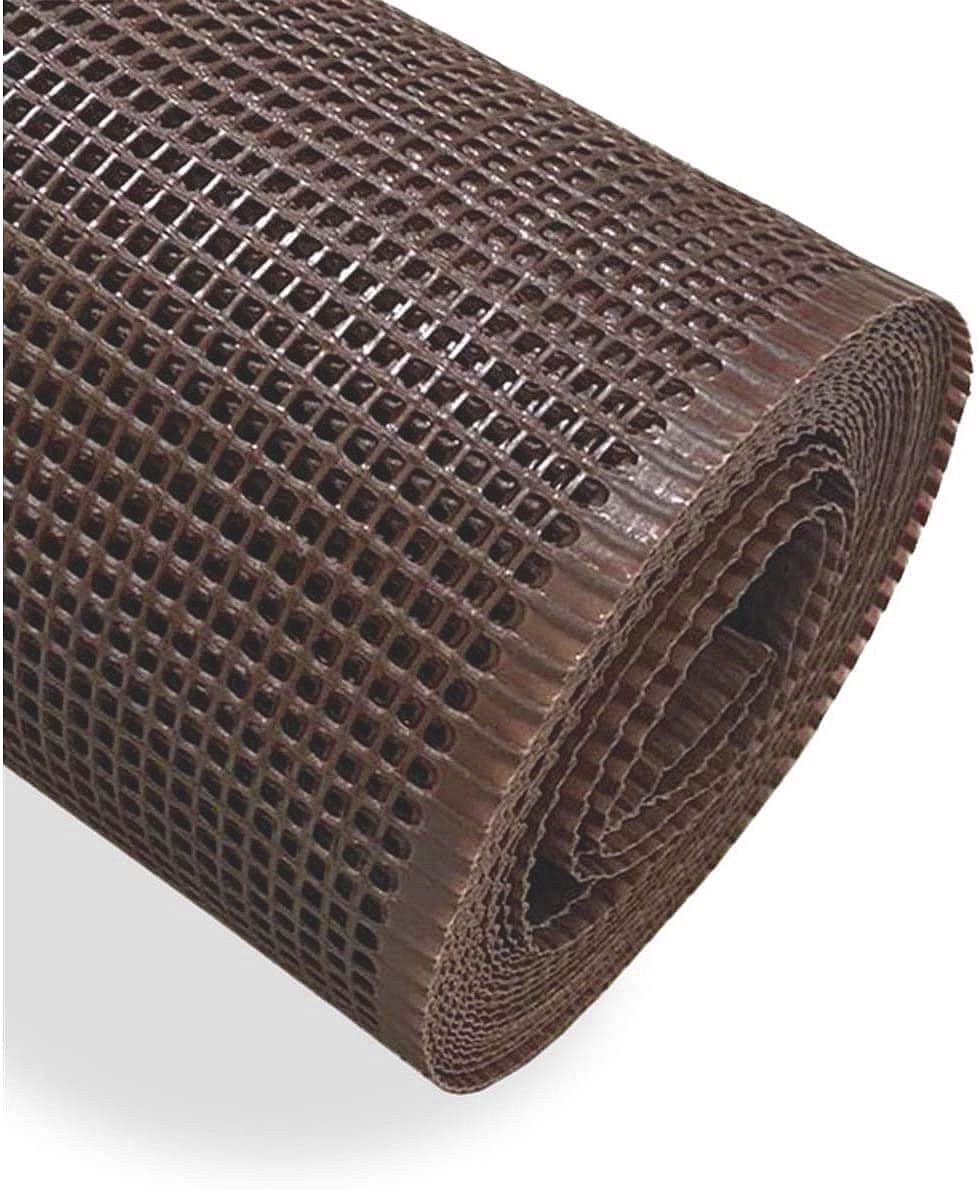 Malla de Red Rejilla de Plástico para Balcones y Terrazas Jardín en Rollos - Marrón 5mm [Rollo ancho1mt x30mt largo]