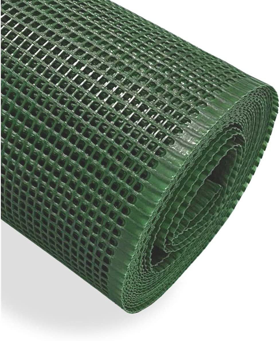 Malla de Red Rejilla de Plástico para Balcones y Terrazas Jardín en Rollos - Verde 5mm [Rollo ancho1mt x30mt largo]