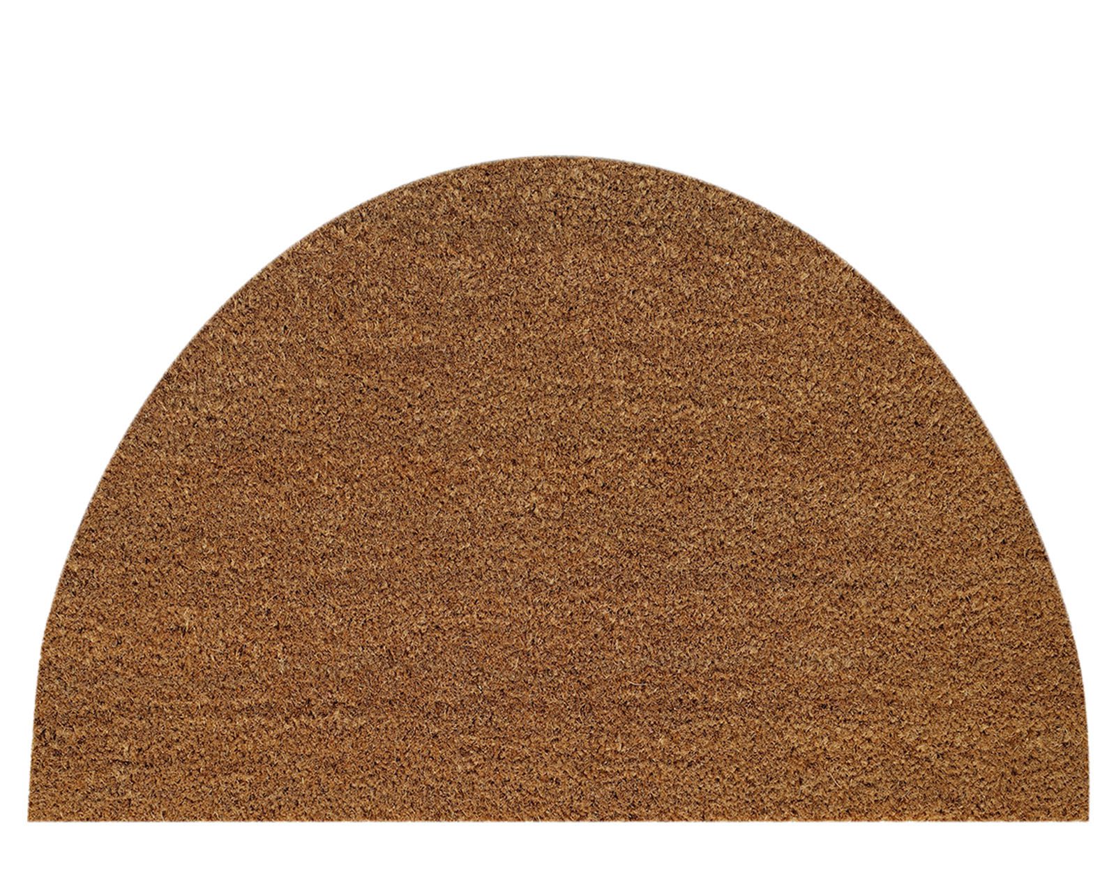 Felpudo de Coco Semicircular Antideslizante para entrada casa piso puerta interior exterior - LISO 7162101-10