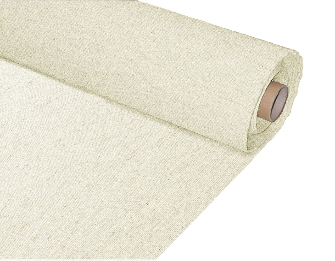 Tela de loneta lisa tintada por metros barata | Telas para confección manualidades forros y tapizar de colores liso | Costura de cojines manteles cortinas bolsos | Ancho 140cm Color Crudo 1022008