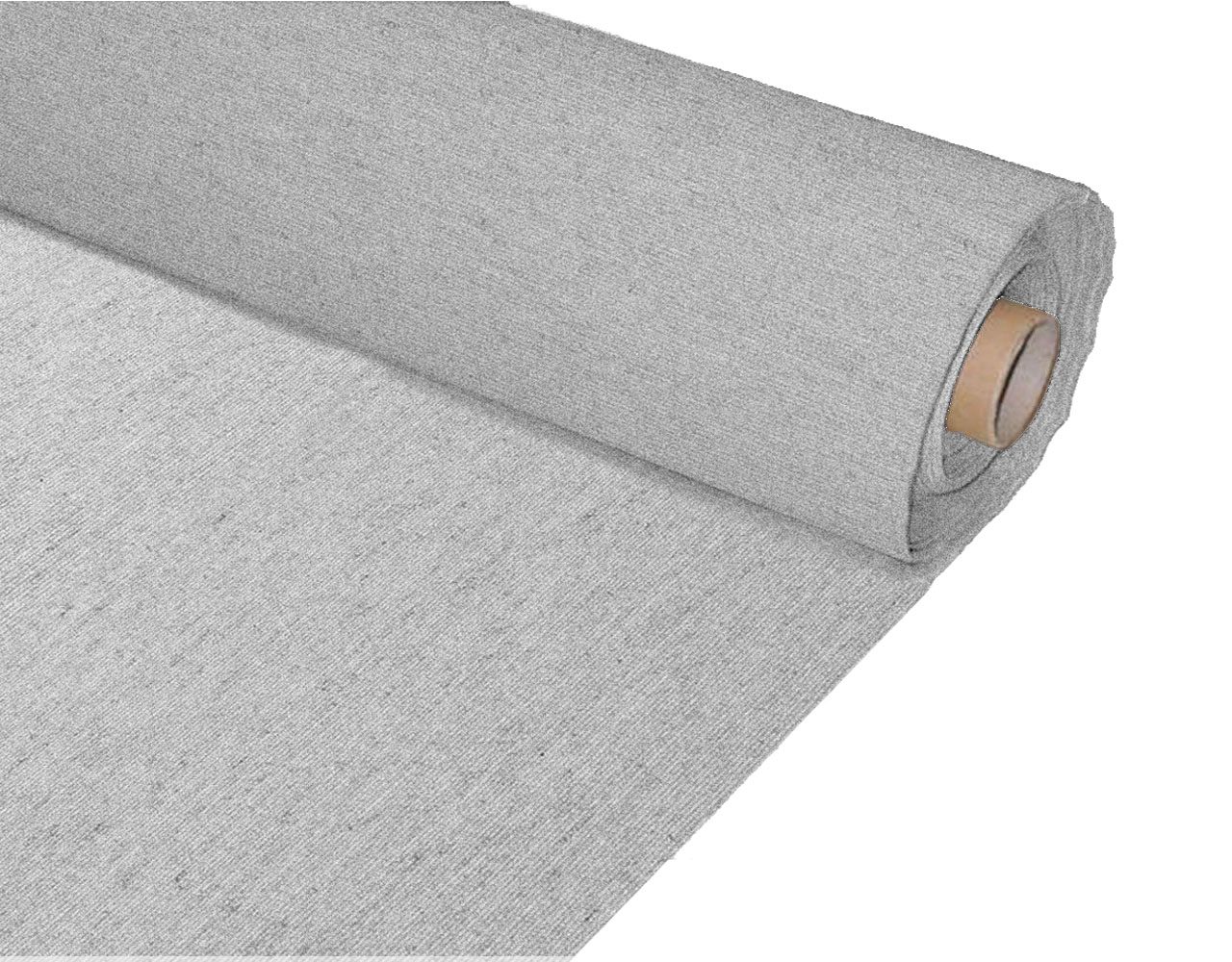 Tela de loneta lisa tintada por metros barata | Telas para confección manualidades forros y tapizar de colores liso | Costura de cojines manteles cortinas bolsos | Ancho 280cm Color Gris Claro 1022010