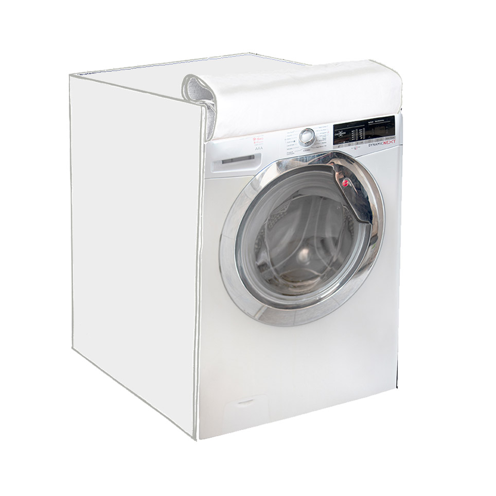 Funda para lavadora exterior impermeable carga frontal - color blanco