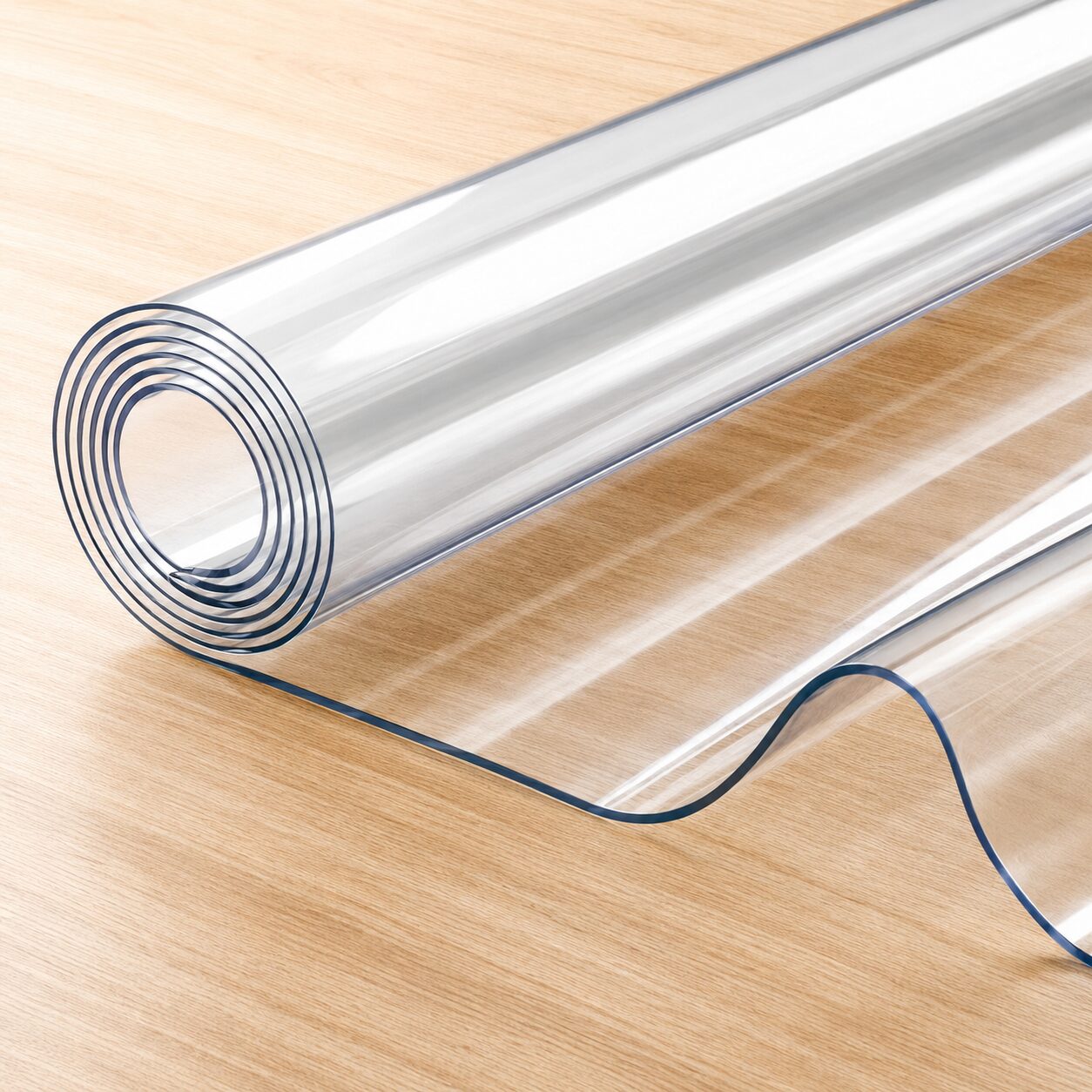 Mantel Lámina de Plástico transparente por metros Gordo Grueso | Protector de Mesa para Comedor y Cocina | Ancho 100cm | Extra Grosor 1.5mm